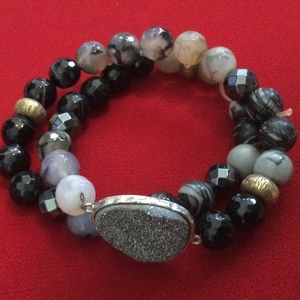 Silpada Ode to Geode stretch Bracelet